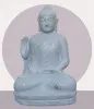 Product image 1 of the product “Seated Buddha made of Riverstone in Abhaya Position - gesture of fearlessness, H. 82cm. ”